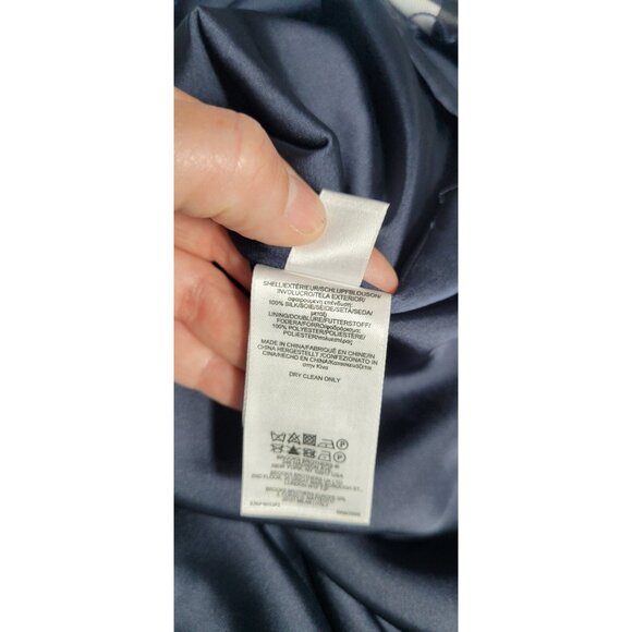 Brooks Brothers Red Fleece Womens A Line Dress Size 14 Multicolor 100% Silk - Picture 12 of 14